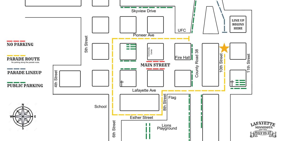 Map of the parade route 
