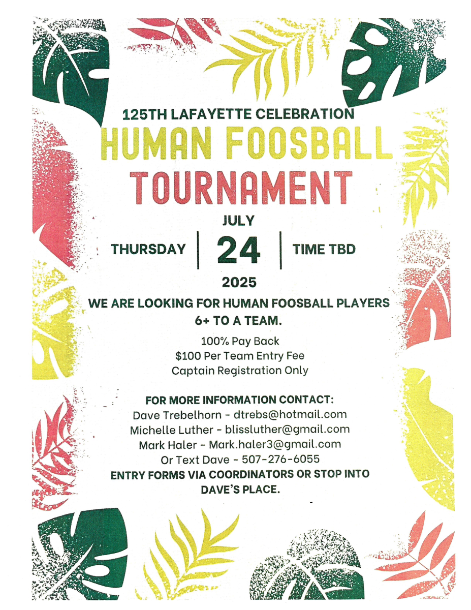 Human Foosball flyer