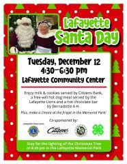 Lafayette Santa Day!
